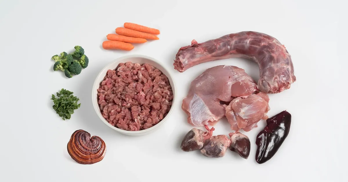 Raw feeding ingredients guide - what muscle meat, organ and bone deliver per 1,000 kcal - Raw & Well